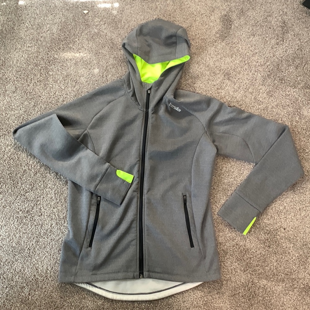 Mid layer hooded zip up